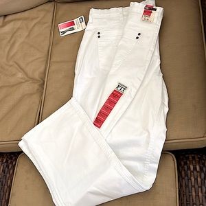 Custom fit 5 pocket straight leg jeans